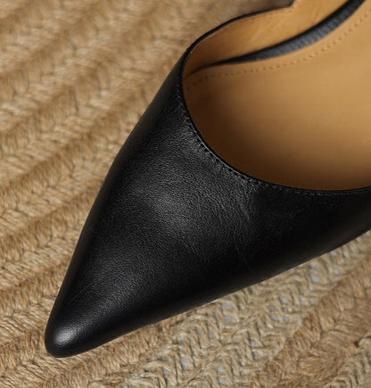 Mariana | Stilettos de Pele Genuína Mulher Bico Fino