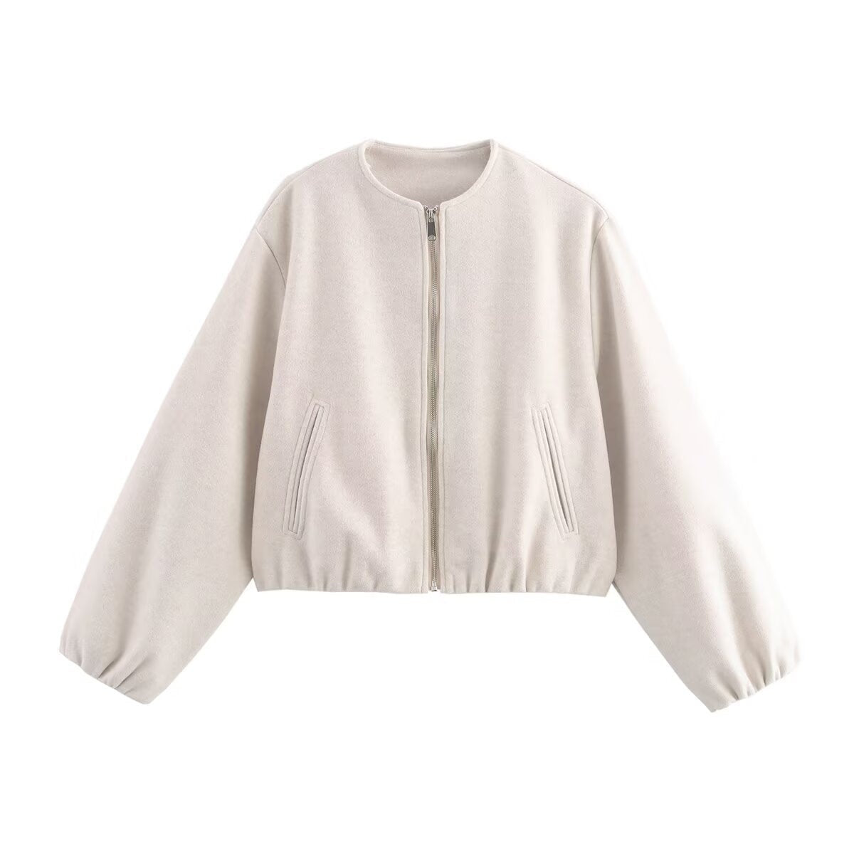 Marta | Casaco Bomber Cropped Mulher Fecho Frontal