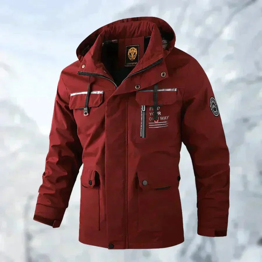 Martim | Parka Impermeável Homem com Capuz Múltiplos Bolsos