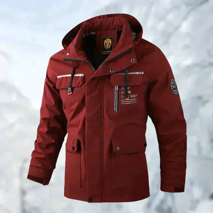 Martim | Parka Impermeável Homem com Capuz Múltiplos Bolsos