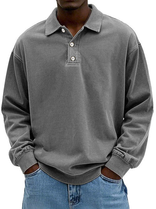 Martim | Sweatshirt Polo Homem Manga Comprida Oversize