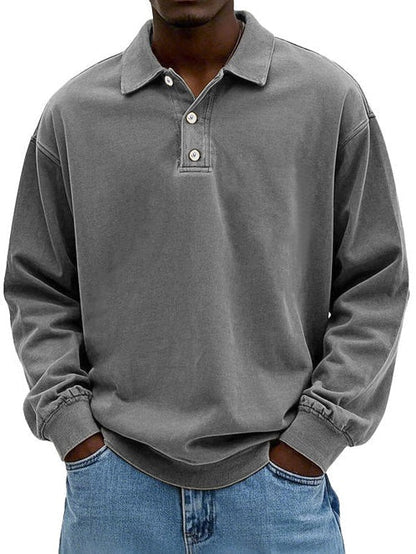 Martim | Sweatshirt Polo Homem Manga Comprida Oversize