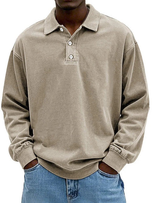 Martim | Sweatshirt Polo Homem Manga Comprida Oversize
