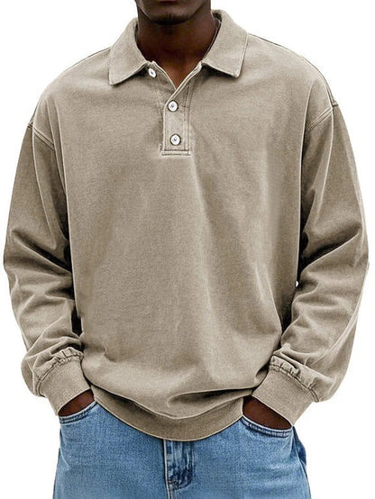 Martim | Sweatshirt Polo Homem Manga Comprida Oversize