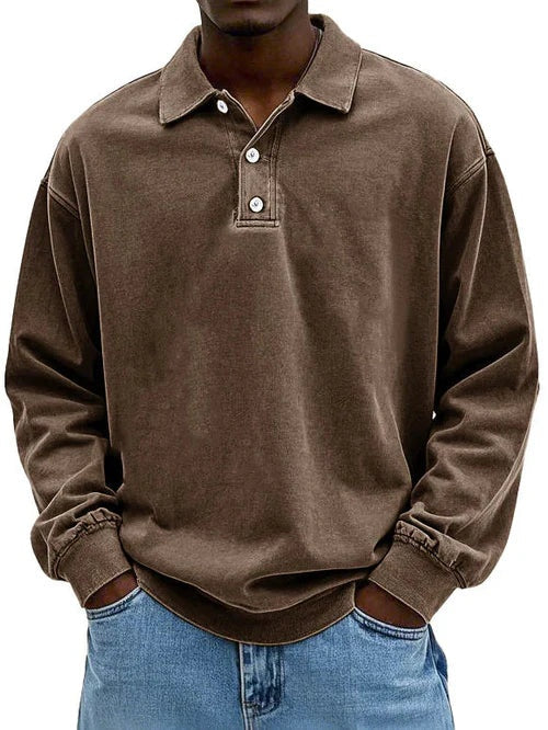 Martim | Sweatshirt Polo Homem Manga Comprida Oversize