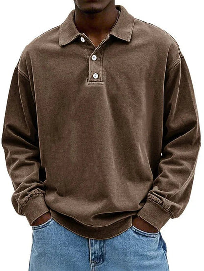 Martim | Sweatshirt Polo Homem Manga Comprida Oversize
