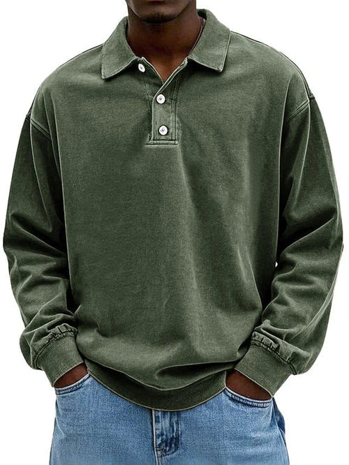 Martim | Sweatshirt Polo Homem Manga Comprida Oversize