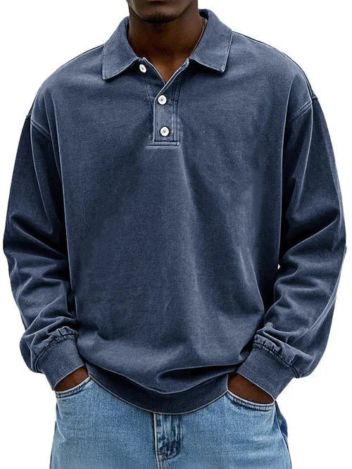 Martim | Sweatshirt Polo Homem Manga Comprida Oversize