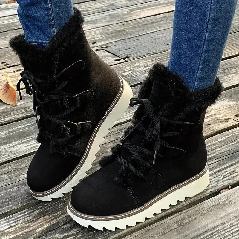 Matilde | Botas de Neve Mulher Forro de Pelúcia com Atacadores