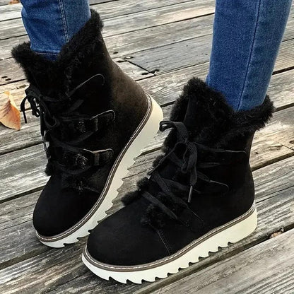 Matilde | Botas de Neve Mulher Forro de Pelúcia com Atacadores