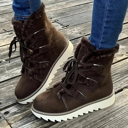 Matilde | Botas de Neve Mulher Forro de Pelúcia com Atacadores