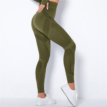 Matilde | Leggings de Compressão Mulher Cintura Alta Sem Costuras