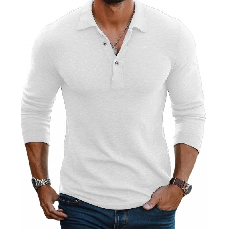 Miguel | Polo de Malha Manga Longa Homem Slim-Fit