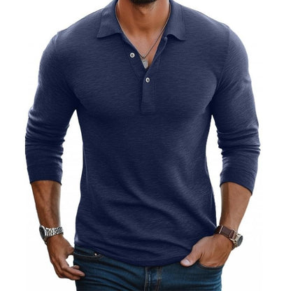 Miguel | Polo de Malha Manga Longa Homem Slim-Fit