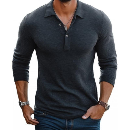 Miguel | Polo de Malha Manga Longa Homem Slim-Fit