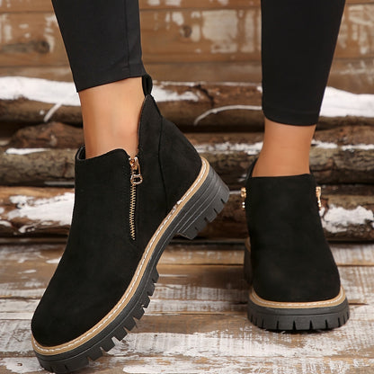 Mónica | Botins Cowboy Estampado Animal Print Mulher Sola Plataforma