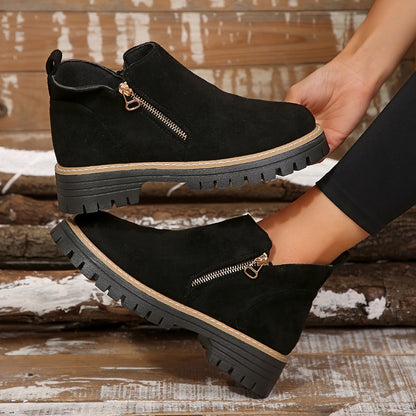 Mónica | Botins Cowboy Estampado Animal Print Mulher Sola Plataforma