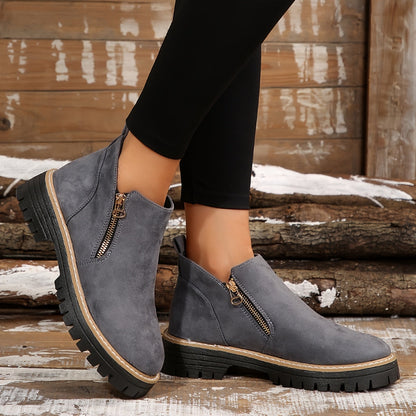 Mónica | Botins Cowboy Estampado Animal Print Mulher Sola Plataforma