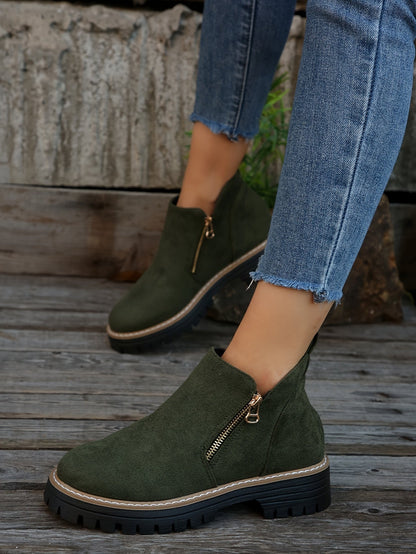 Mónica | Botins Cowboy Estampado Animal Print Mulher Sola Plataforma