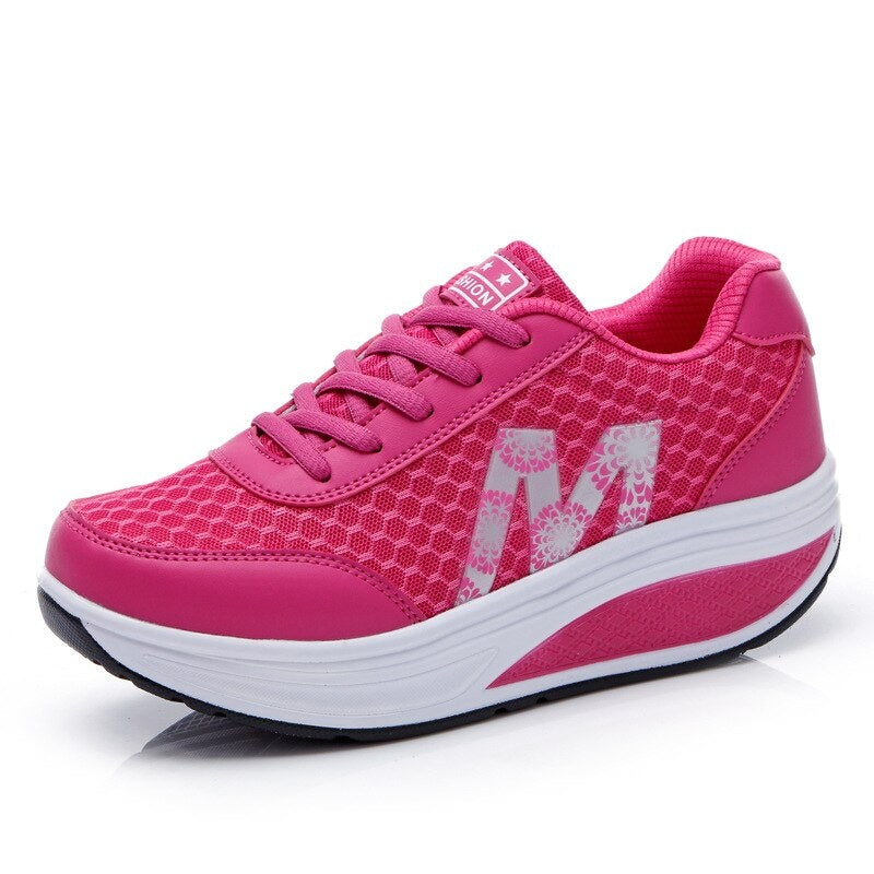 Odette | Women's Platform Running Shoes Lace Up Sneakers