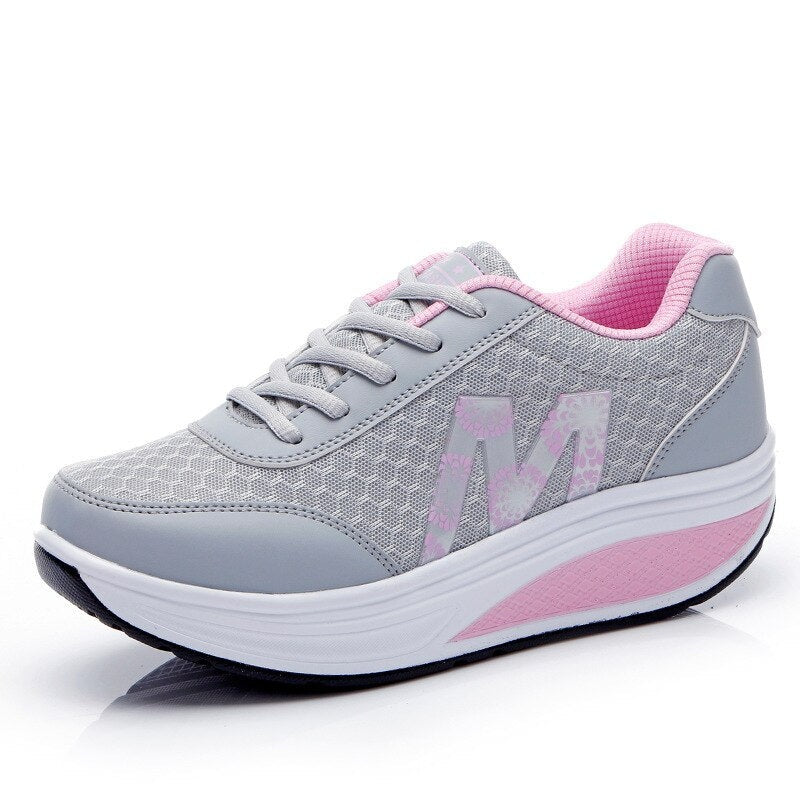 Odette | Women's Platform Running Shoes Lace Up Sneakers