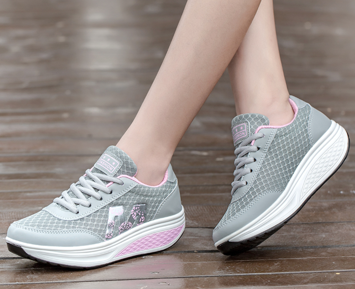Odette | Women's Platform Running Shoes Lace Up Sneakers