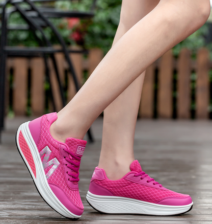 Odette | Women's Platform Running Shoes Lace Up Sneakers