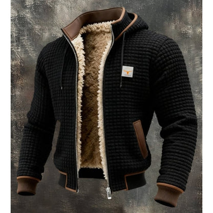Nathaniel | Men's Winter Jacket Fleece Sherpa Lined with Hood