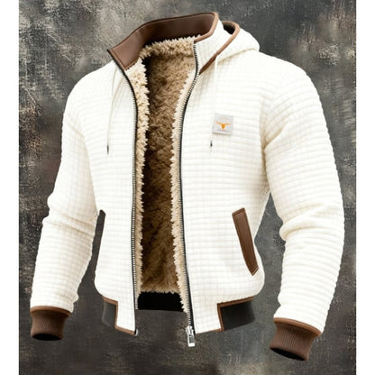 Nathaniel | Men's Winter Jacket Fleece Sherpa Lined with Hood