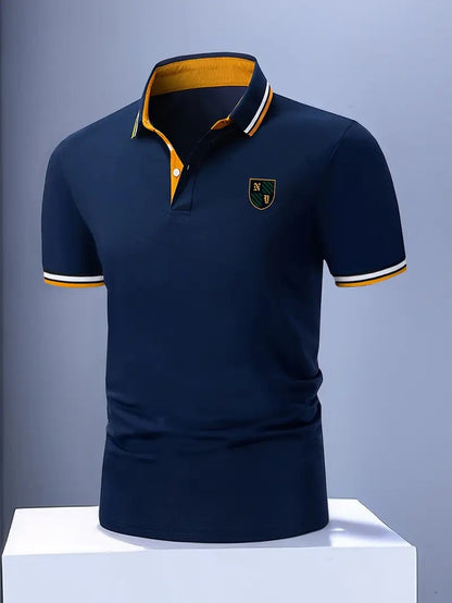 Nuno | Polo de Malha Homem Manga Curta com Emblema