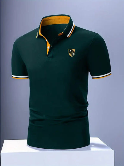 Nuno | Polo de Malha Homem Manga Curta com Emblema