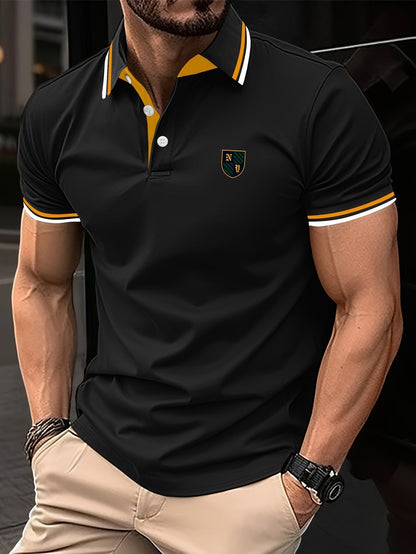 Nuno | Polo de Malha Homem Manga Curta com Emblema