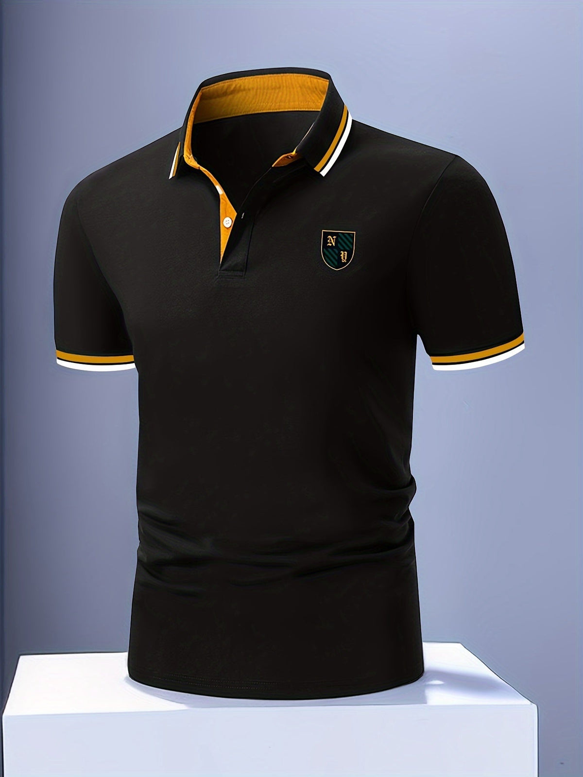 Nuno | Polo de Malha Homem Manga Curta com Emblema