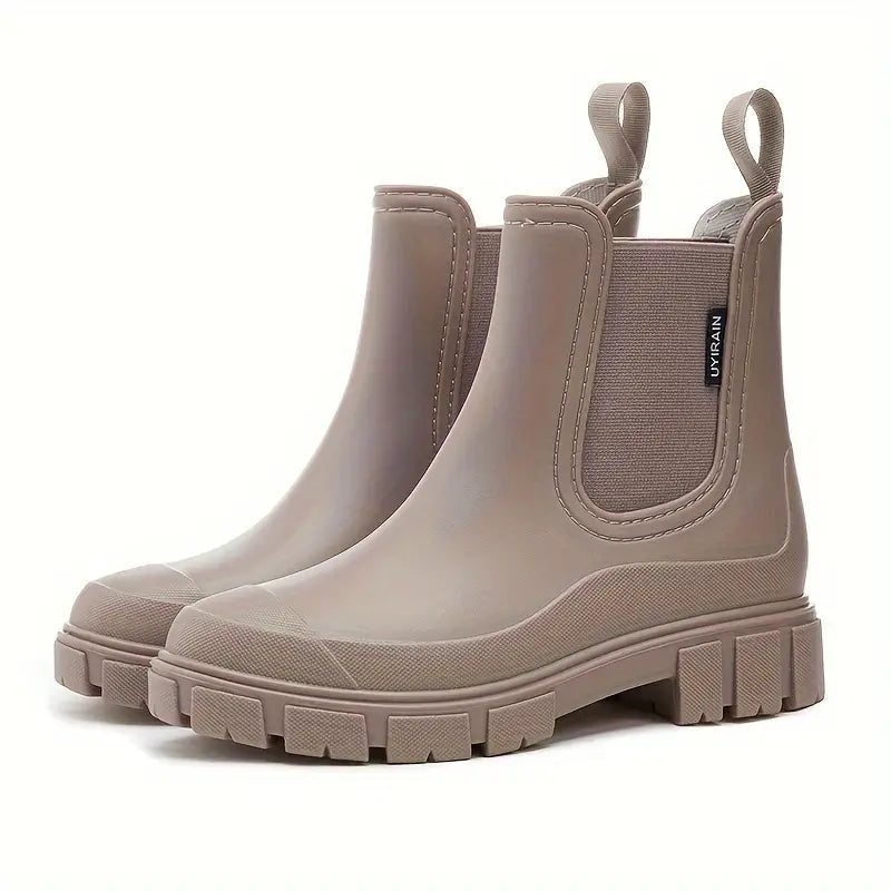 Lyla | Women's Waterproof Chelsea Rain Boots Chunky Sole