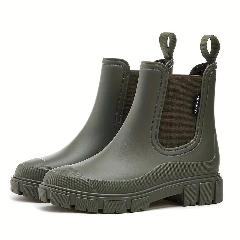 Lyla | Women's Waterproof Chelsea Rain Boots Chunky Sole