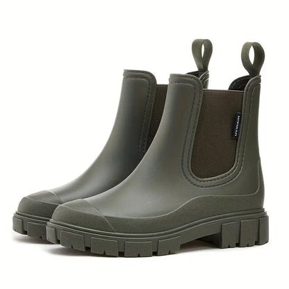 Lyla | Women's Waterproof Chelsea Rain Boots Chunky Sole