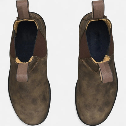 Rafael | Botins Chelsea de Couro Homem Slip-On