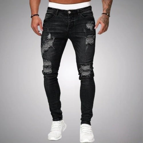 Rafael | Calças de Ganga Homem Skinny Rasgadas