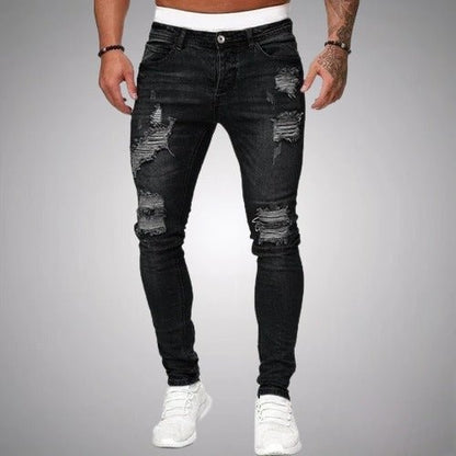 Rafael | Calças de Ganga Homem Skinny Rasgadas