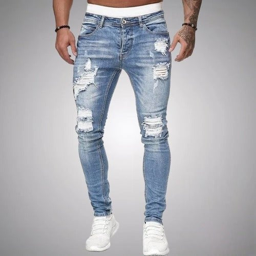 Rafael | Calças de Ganga Homem Skinny Rasgadas