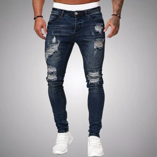 Rafael | Calças de Ganga Homem Skinny Rasgadas