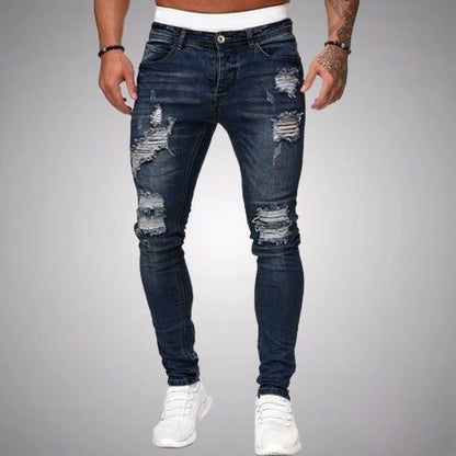 Rafael | Calças de Ganga Homem Skinny Rasgadas