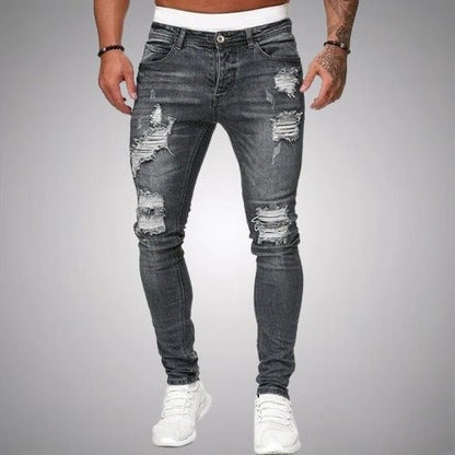 Rafael | Calças de Ganga Homem Skinny Rasgadas