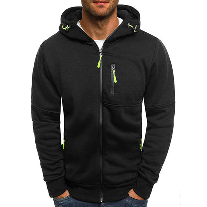 Rafael | Hoodie Homem com Fecho e Capuz Manga Comprida