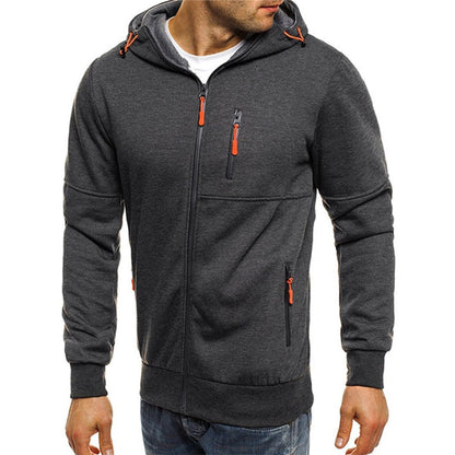 Rafael | Hoodie Homem com Fecho e Capuz Manga Comprida