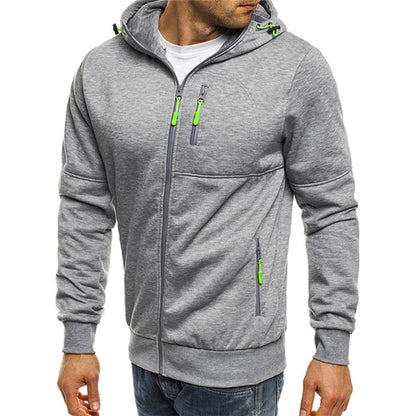 Rafael | Hoodie Homem com Fecho e Capuz Manga Comprida
