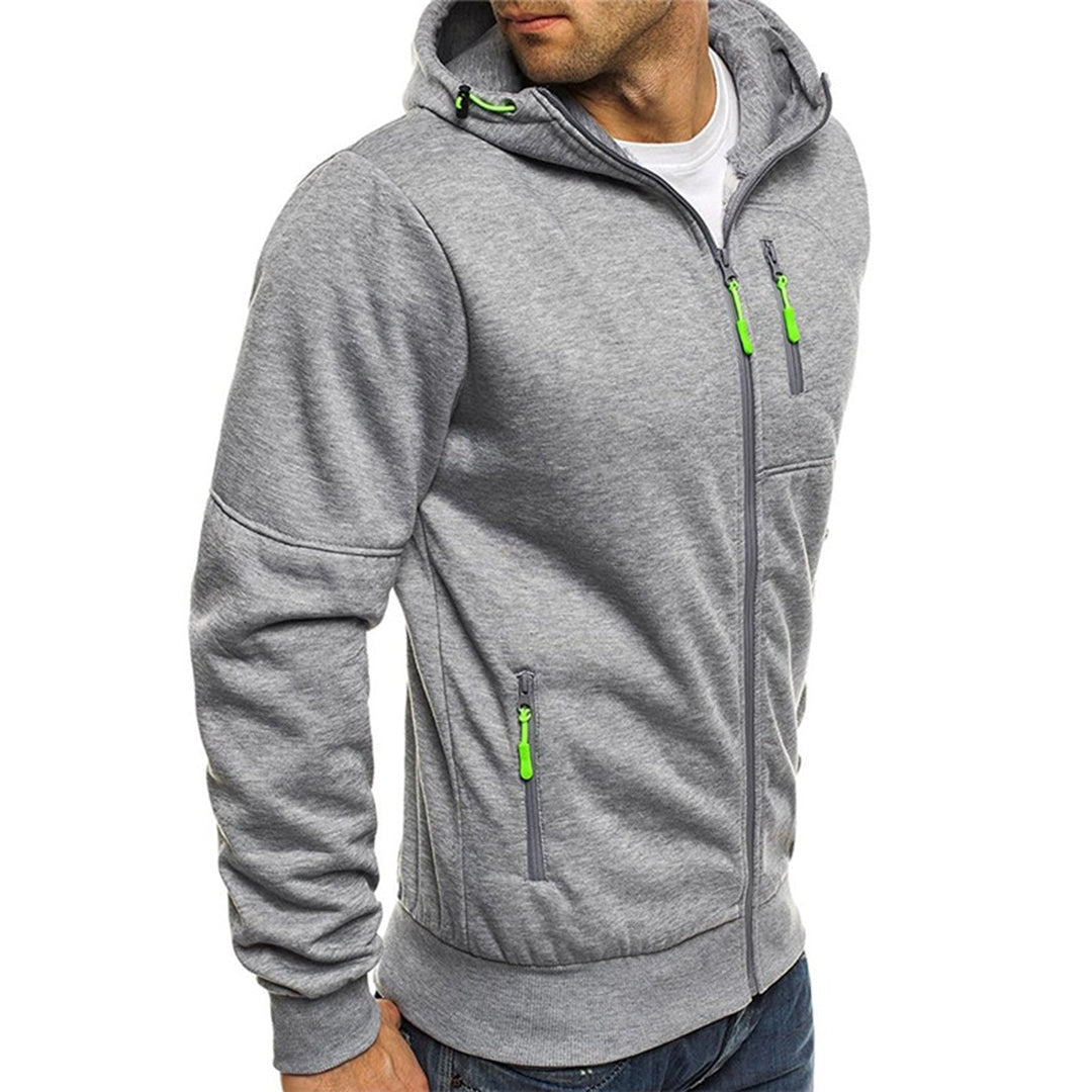 Rafael | Hoodie Homem com Fecho e Capuz Manga Comprida