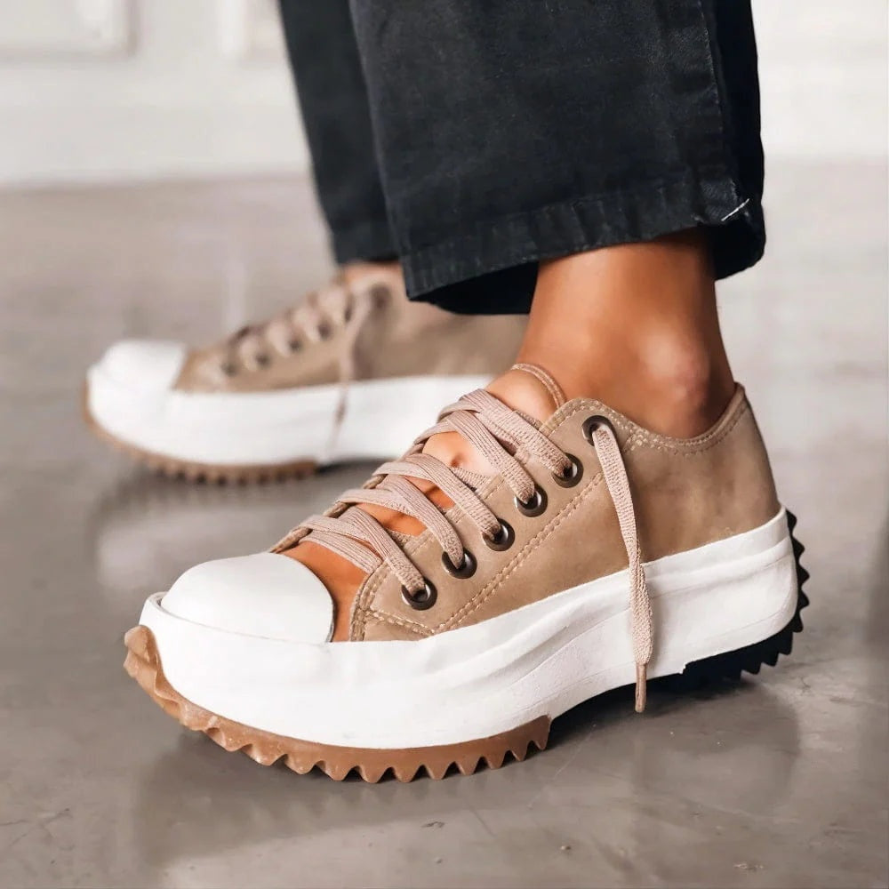 Monique | Women's Lace Up Platform Sneakers Chunky Sole