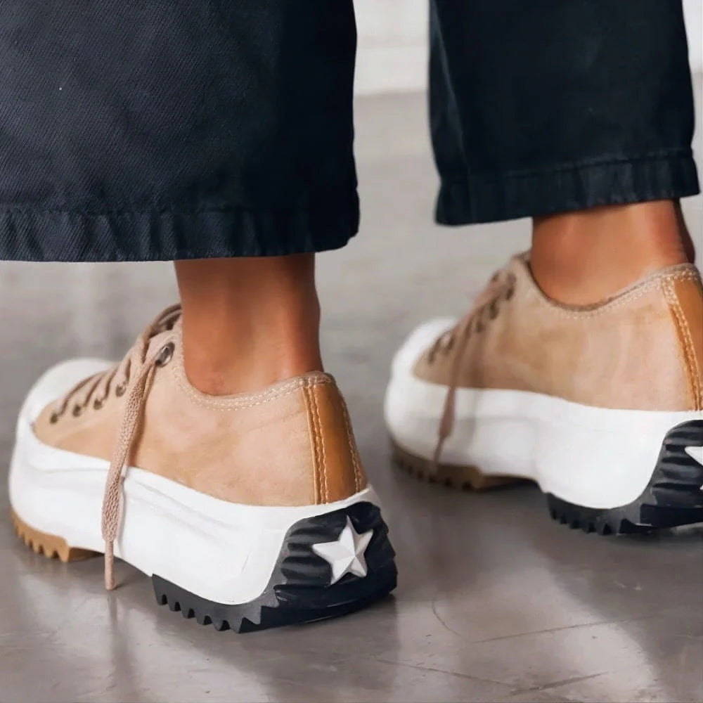 Monique | Women's Lace Up Platform Sneakers Chunky Sole