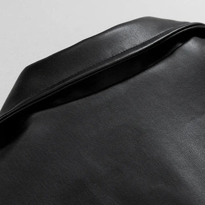 Ricardo | Casaco Bomber de Couro Homem Oversized